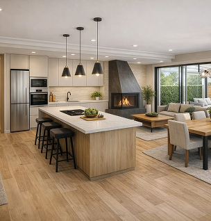 Apartment kitchen interior