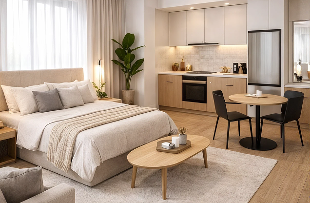 Studio Apartment interior